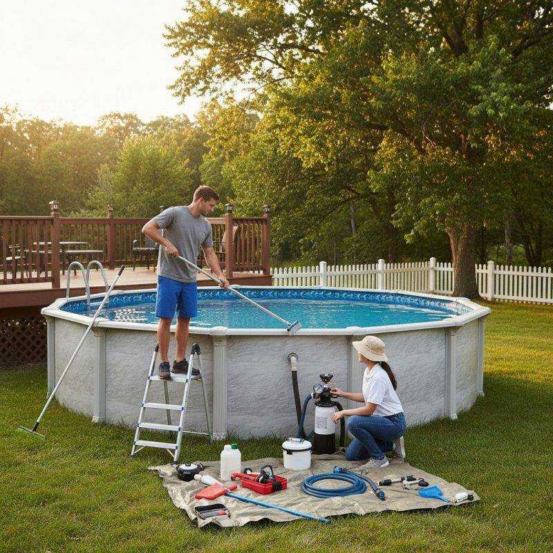 Above Ground Pool Cleaning