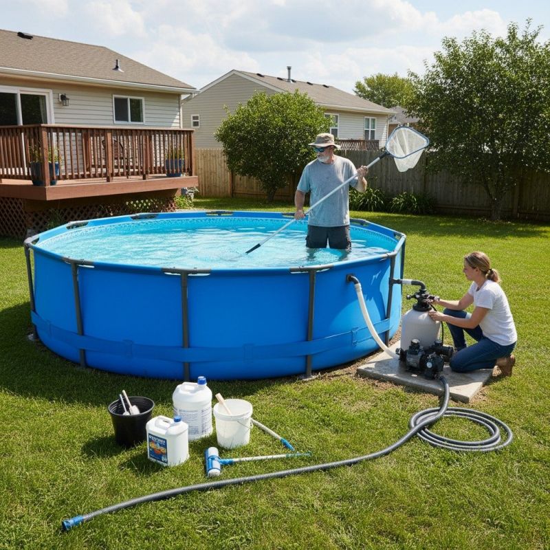 Above Ground Pool Cleaning